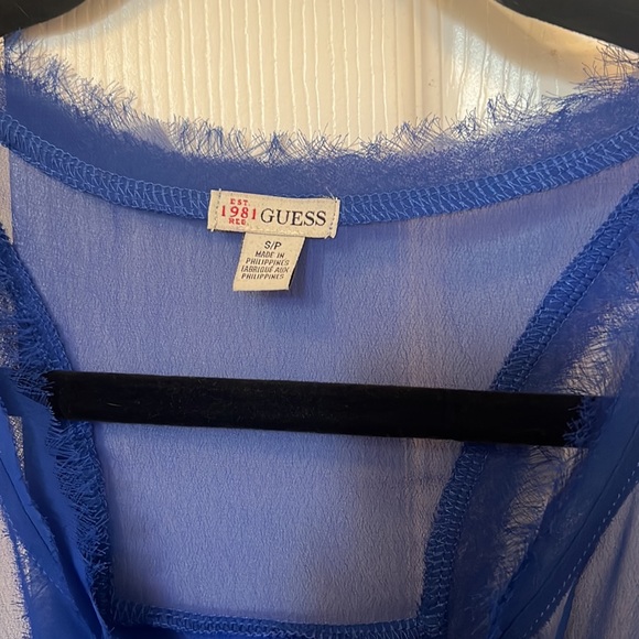 Size S Blue Guess Tank - Picture 2 of 4